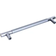 Ручка мебельная рейлинг С15 160мм матовый хром/хром(ЦБ010629)