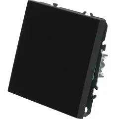 Переключатель 1-кл ЭМИЛИ перекрестный черный RSW10-5110-05