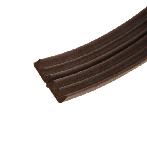 Уплотнитель KIM TEC Е-профиль, коричневый 9х4мм (цена за 1м двойного)