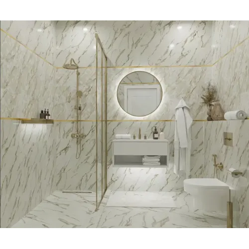 Плитка облицовочная 300*600*8,5 Тривия Декор 1 бежевый, глянец (TP3668H1)(в уп. 1,8 м2)