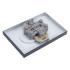 Розетка 2-ая 2P UNIVersal Афина в сборе графит A0102-Gr