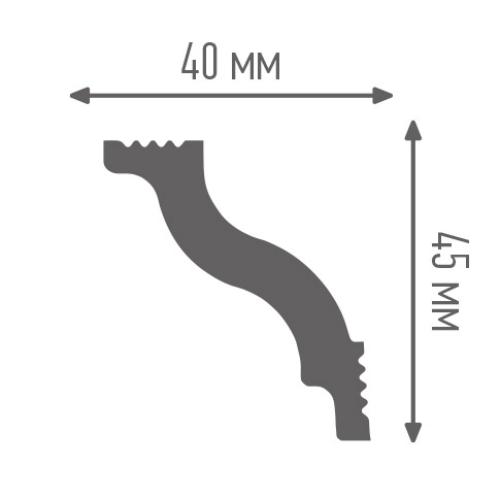 Угол потолочный внутренний ПЛИНТЭКС D 40/45 (25)