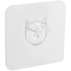 |Полкодержатель с клейкой поверхностью ТУНДРА 60х60мм одинарный, прозрачный(9103444)