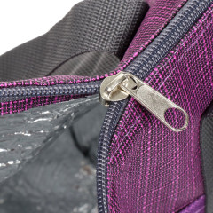 Термосумка 20л 48*15*32см Снежинки фиолетовая UV-014/3