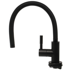 Кран для фильтрованной воды GAPPO G1052-96 с гибким изливом, чёрный