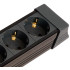 Фильтр сетевой Stekker 3 роз. 16A 3м черный HM22-31-03 Techno 50154