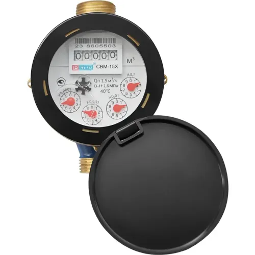 Счётчик воды мокроходный МЕТЕР СВМ-15Х х 110 мм, ф 1/2