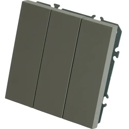 Выключатель 3-кл ЭМИЛИ платиново-серый RSW10-5108-10