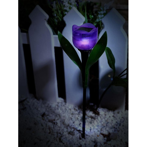 Фонарь садовый Uniel USL-C-453/PT305 PURPLE TULIP Лиловый тюльпан