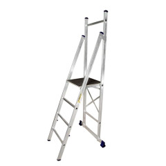 Стремянка АЛЮМЕТ помост (АРЕ 1404) алюминий 4 ступ