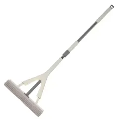 Швабра с отжимом 112х33х6,5см серо-белая А260048 (480535)