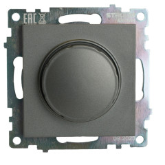Светорегулятор поворотный 500W Катрин графит GLS10-7106-06