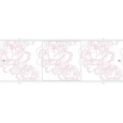 |Экран для ванны МЕТАКАМ премиум А 1,7 м  светло-розовый