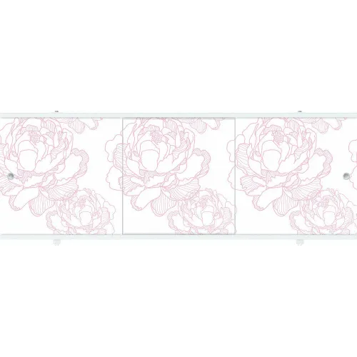 |Экран для ванны МЕТАКАМ премиум А 1,7 м  светло-розовый