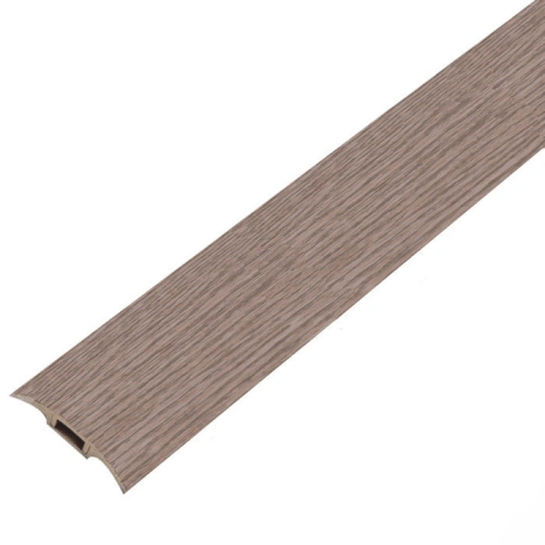 Порог с кабель-каналом 36мм 0,9 Дуб снежный ПВХ (ПМК36-0,9 215 ИДЕАЛ)