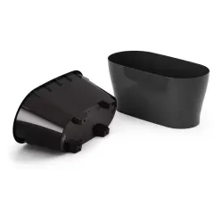 Горшок для цветов ЛЕЯ овальный двойной графит 4л М8898 (278996)