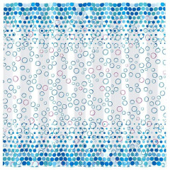 Шторка для ванной РЫЖИЙ КОТ SC-PE-43 180х180см,12 колец, 7106 (769467)