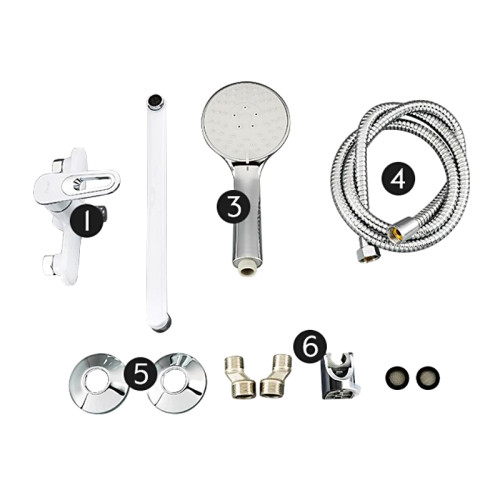 Смеситель для ванны FRAP F2249 белый/хром