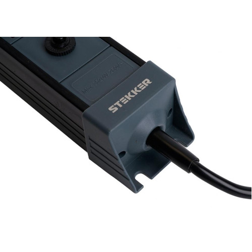 Фильтр сетевой Stekker 4 роз. 16A 5м черный HM22-41-05 Techno 50158