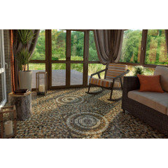 Плитка керамогранит 330*330 Кёльн камни Объемный штамп коричневый арт.729862 за м2 в уп. 1.307 м2 (12шт.)