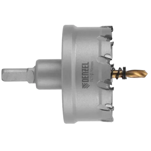 Коронка по металлу Denzel твердосплавная, 70 мм (724020)