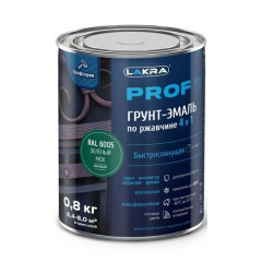 Грунт-эмаль Лакра PROF IT по ржавчине 4 в 1 быстросохнущая  Зеленый мох, RAL 6005 0,8 кг