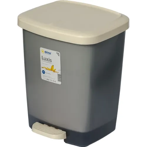 Ведро для мусора DRINA Luxis 16л с педалью (10370)