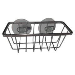 Полка для ванной комнаты РЫЖИЙ КОТ 14х5,3х6,3см, нерж сталь, на присосках COZY-B-1 (312062)