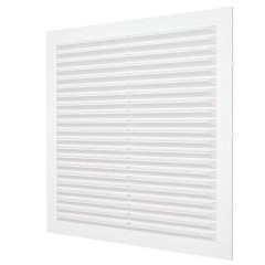 Решетка пластмассовая наклонная с сеткой, без рамки 2323С