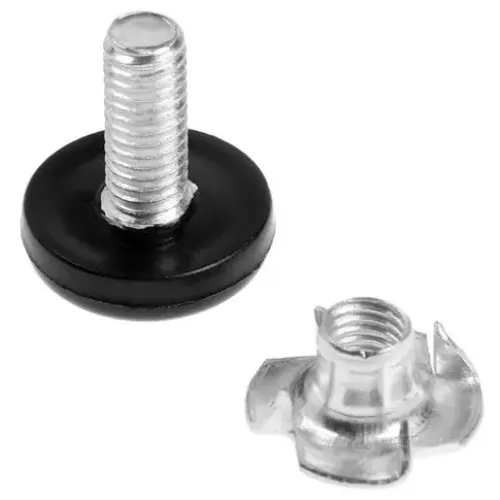 |Опора ТУНДРА регулируемая d=20мм М6*18мм черный(9103449)