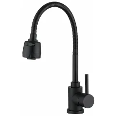 Смеситель для кухни FRAP F40993-6, чёрный