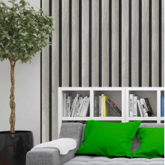 Панель ПВХ реечная 3*0,125*10 Ривьера грей 10 шт/уп