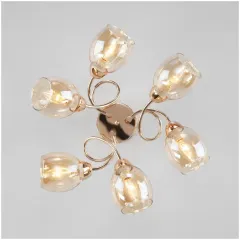 Светильник EUROSVET 30171/6 золото(16м2)