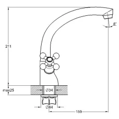 Смеситель для кухни G-LAUF QML4-A827