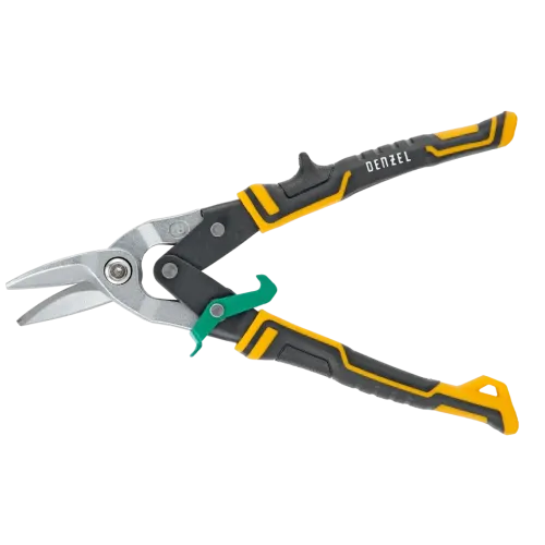 Ножницы по металлу Denzel прямой и правый рез (78371)