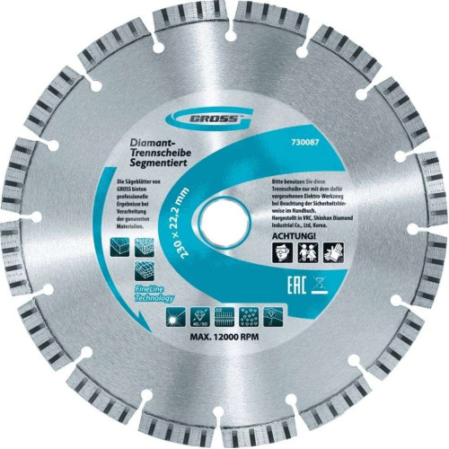 Диск алмазный GROSS 115х22,2мм (730027)