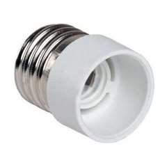 Патрон-переходник E27-->E14 белый пласт. IEK EPR12-01-01-K01 (627097)