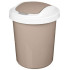 Ведро для мусора PALM 6л h=27см, d=22,5см, беж (835504)
