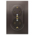 Розетка 2-ая 2P+E AtlasDesign в сборе мокко SchE ATN000624