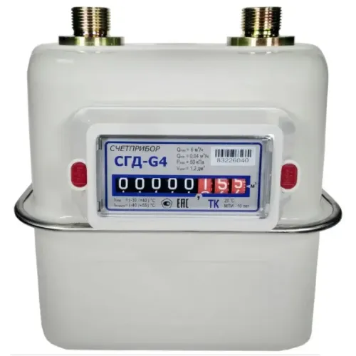 Счётчик газа СЧЕТПРИБОР СГД G4Т правый, 1