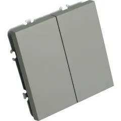Выключатель 2-кл ЭМИЛИ платиново-серый RSW10-5104-10