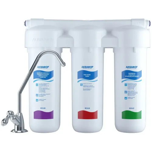 Фильтр для воды АКВАФОР в/о модель Трио FeH умягчающий, арт.202018