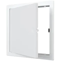 Люк ревизионный пластик 100*100 фланец LN нажимной 120*120 EVECS L1010N