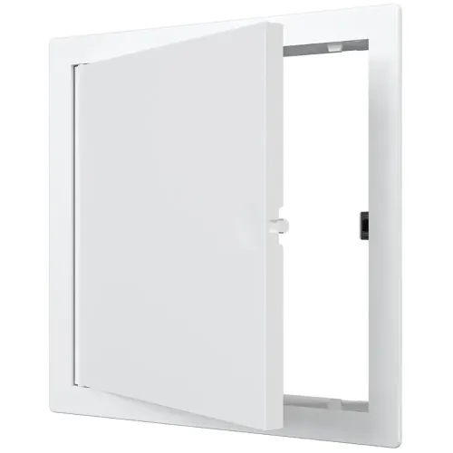 Люк ревизионный пластик 100*100 фланец LN нажимной 120*120 EVECS L1010N