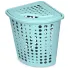 Корзина для белья 45 л угловая «Молетта», бирюзовая (5365584)