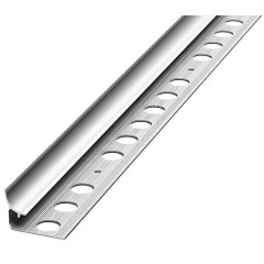 Профиль под плитку алюм. 7-8мм внутр. 2,7м Без покр. (Лука ПК-06,7)
