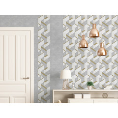 Панель ПВХ АЛЬТА ДЕКОРУСТ 7мм Вулканический пепел №663 2,7 х 0,25 м