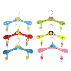 Вешалка-плечики детская с прищепками, размер 30-34, Зоопарк (124926)