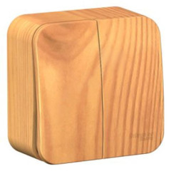 Выключатель О/У 2-кл BLANCA 10А   изол. пласт. ясень SchE BLNVA105015