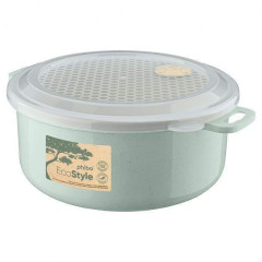 Емкость для СВЧ и хранения продуктов 1,8л Бытпласт зел/св-голубая (804657)